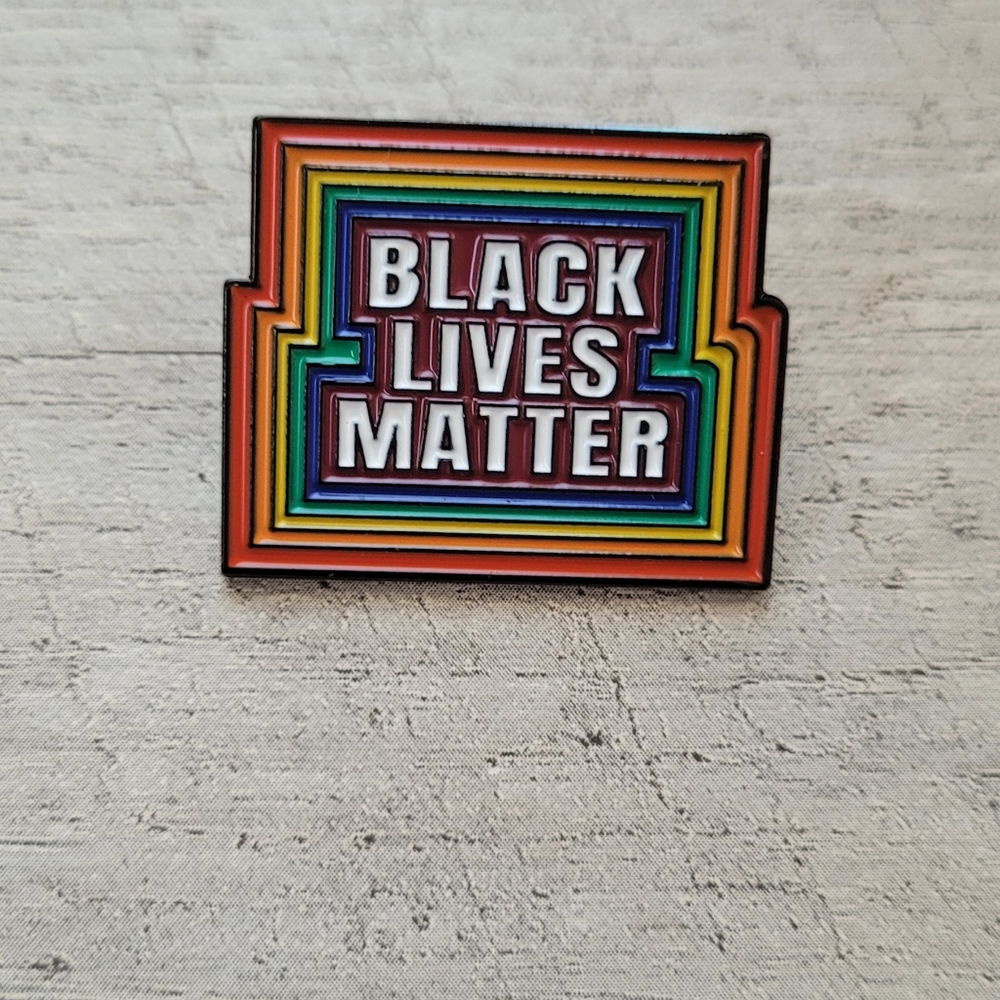 BLM Enamel LGBTQ Unity Pin - Picture 5 of 9
